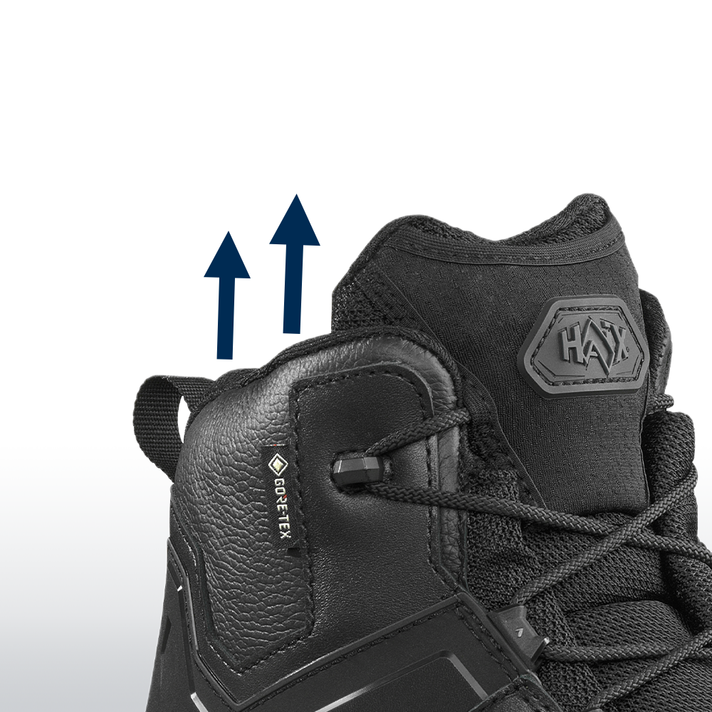 Waderschuh, Stiefel, Schwarz, GORE-TEX, Knöchelhoch