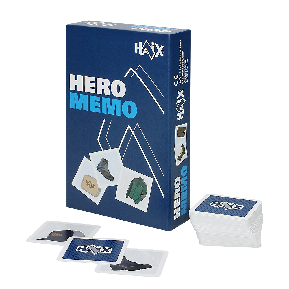 Karten-Set, Memory-Spiel, Karten, Schuhe-Illustrationen, Box