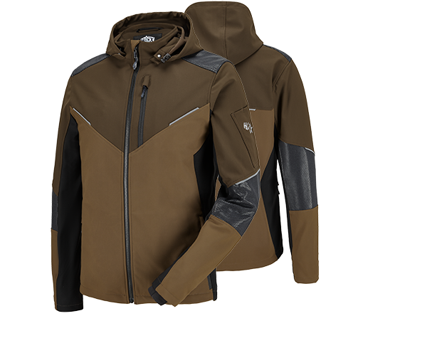 Softshell Jacke Braun