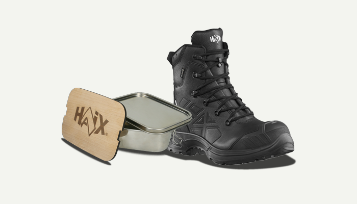 Solo per un periodo limitato: lunch box gratuita con una selezione di scarpe antinfortunistiche.